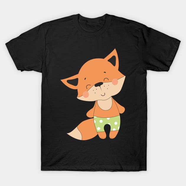 Funny fox T-Shirt by katanya78